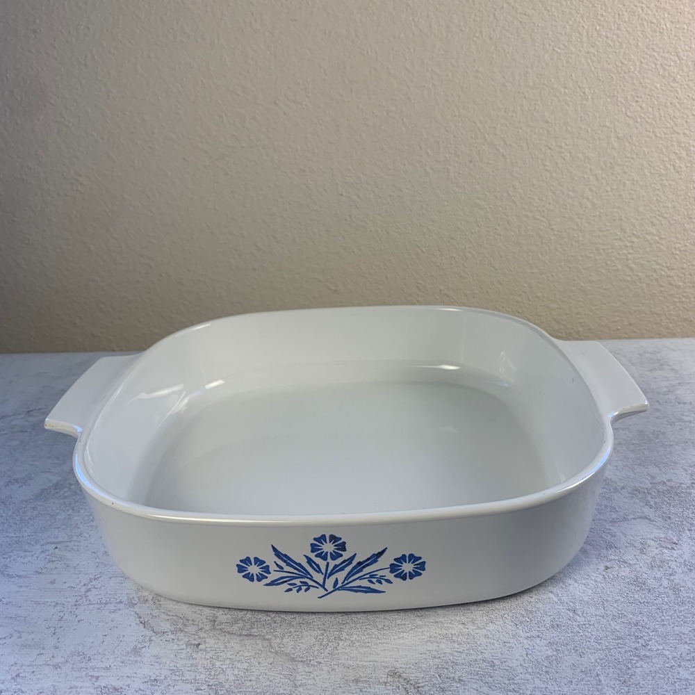 Corning Ware P-10-B 10x10‎ Square Baker Cornflower Blue USA